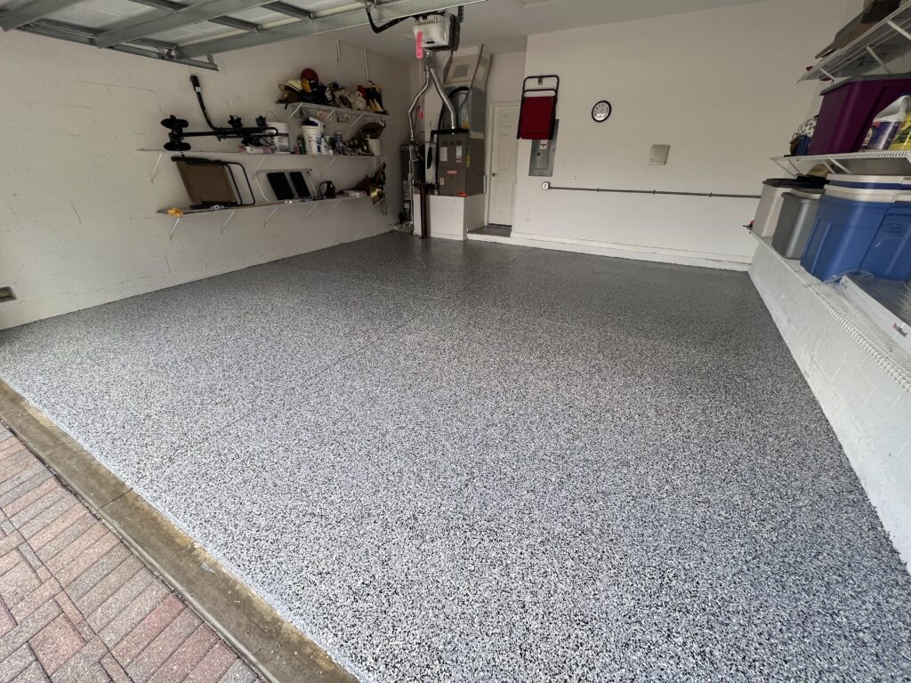 custom care concrete coating garage 2
