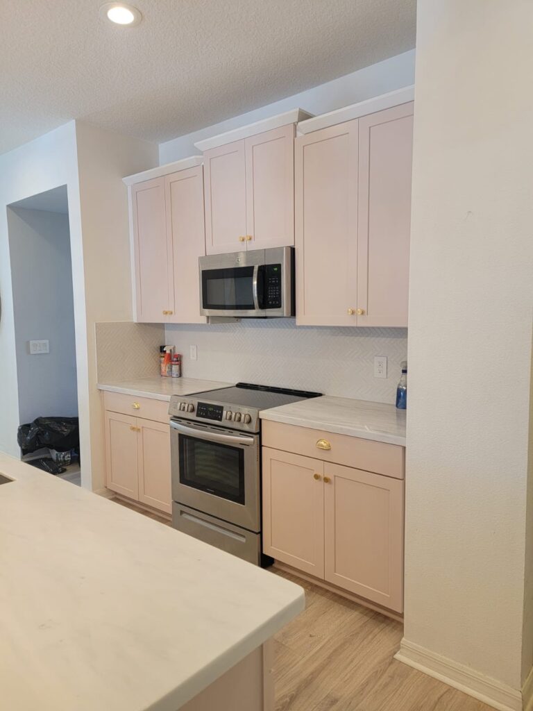 custom care cabinet painting kitchen 1